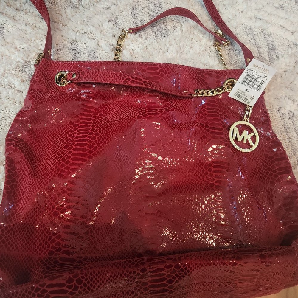 Michael Kors NWT TT Jet Ser Chain Shoulder Tote